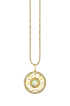 Open Icon Opal Charm, 14k Yellow Gold & Diamond